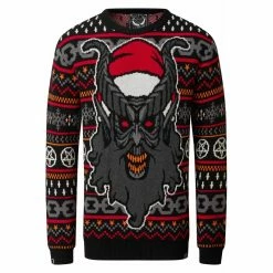 Killstar Pull Tricoté Unisexe - Hail Santa -Hoodies & Sweatshirts Soldes killstar pull tricote unisexe hail santa6