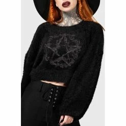 KILLSTAR Pull Tricoté - Winter Spirit 10 KILLSTAR Pull Tricoté - Winter Spirit -Hoodies & Sweatshirts Soldes killstar pull tricote winter spirit3