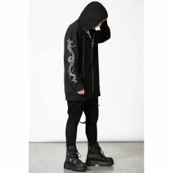 Killstar Sweat à Capuche - Anders Zip Hoodie -Hoodies & Sweatshirts Soldes killstar sweat r capuche anders zip hoodie4
