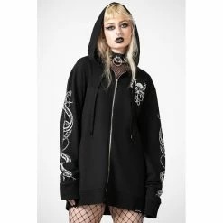 Killstar Sweat à Capuche - Anders Zip Hoodie -Hoodies & Sweatshirts Soldes killstar sweat r capuche anders zip hoodie5