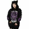 Killstar Sweat à Capuche - Purr Magic Kitty Hoodie -Hoodies & Sweatshirts Soldes killstar sweat r capuche purr magic kitty hoodie