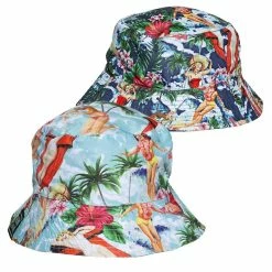 King Kerosin Chapeau Seau Réversible - Vintage Summer