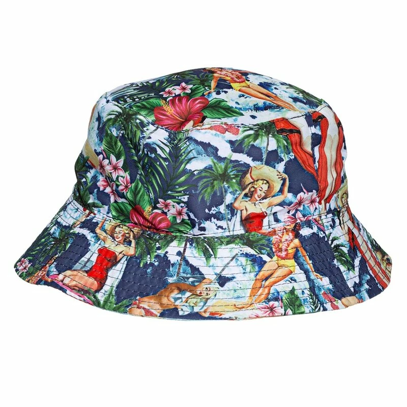 King Kerosin Chapeau Seau Réversible - Vintage Summer 4 King Kerosin Chapeau Seau Réversible - Vintage Summer – Image 2