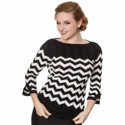 Pull En Maille Dancing Days - Top Vanille Noir