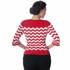 Pull En Maille Dancing Days - Top Vanille Rouge -Hoodies & Sweatshirts Soldes pull en maille dancing days top vanille rouge3