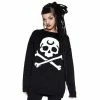 Pull En Tricot Killstar - 2 The Bone -Hoodies & Sweatshirts Soldes pull en tricot killstar 2 the bone