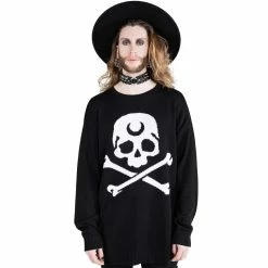 Pull En Tricot Killstar - 2 The Bone -Hoodies & Sweatshirts Soldes pull en tricot killstar 2 the bone3