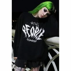 Pull En Tricot Killstar - Anti People -Hoodies & Sweatshirts Soldes pull en tricot killstar anti people3