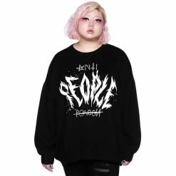 Pull En Tricot Killstar - Anti People -Hoodies & Sweatshirts Soldes pull en tricot killstar anti people5