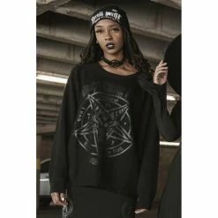 Pull En Tricot Killstar - Blazed Out -Hoodies & Sweatshirts Soldes pull en tricot killstar blazed out4