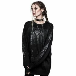 Pull En Tricot Killstar - Judgement 9 Pull En Tricot Killstar - Judgement -Hoodies & Sweatshirts Soldes pull en tricot killstar judgement3