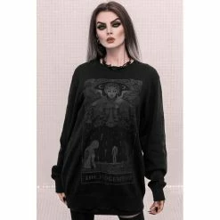 Pull En Tricot Killstar - Judgement 11 Pull En Tricot Killstar - Judgement -Hoodies & Sweatshirts Soldes pull en tricot killstar judgement5