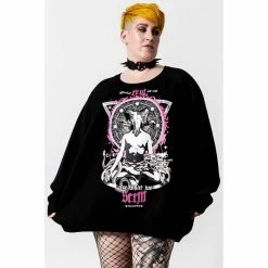 Pull En Tricot Killstar - Meditate Batwing -Hoodies & Sweatshirts Soldes pull en tricot killstar meditate batwing6