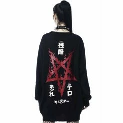 Pull En Tricot Killstar - Paranoid -Hoodies & Sweatshirts Soldes pull en tricot killstar paranoid3