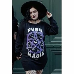 Pull En Tricot Killstar - Purr Magic -Hoodies & Sweatshirts Soldes pull en tricot killstar purr magic5