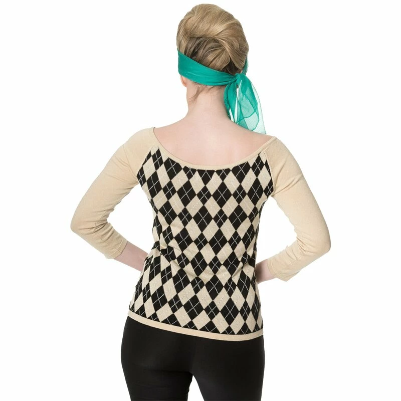 Pull En Tricot Vintage Dancing Days - Beige Great Heights 4 Pull En Tricot Vintage Dancing Days - Beige Great Heights – Image 2