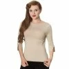 Pull Femme Vintage Banned - Pull Addicted Beige -Hoodies & Sweatshirts Soldes pull femme vintage banned pull addicted beige