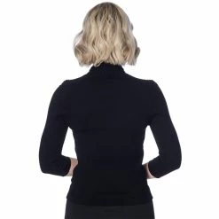 Pull Femme Vintage Dancing Days - Louise Noir -Hoodies & Sweatshirts Soldes pull femme vintage dancing days louise noir4