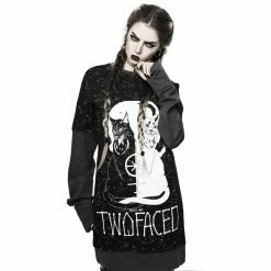 Pull Rogue + Wolf - Two Faced -Hoodies & Sweatshirts Soldes pull rogue wolf two faced4