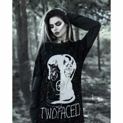 Pull Rogue + Wolf - Two Faced -Hoodies & Sweatshirts Soldes pull rogue wolf two faced5