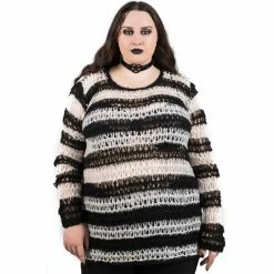 Pull Tricoté Killstar - Never Trust The Living -Hoodies & Sweatshirts Soldes pull tricote killstar never trust the living3