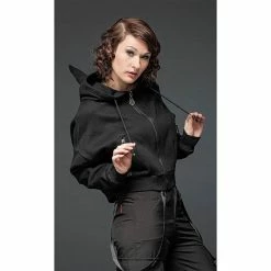 Queen Of Darkness Sweat à Capuche - Horns Hoodie -Hoodies & Sweatshirts Soldes queen of darkness sweat r capuche horns hoodie4