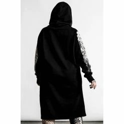 Sweat à Capuche Killstar - Cursed Longline Hoodie -Hoodies & Sweatshirts Soldes sweat r capuche killstar cursed longline hoodie3