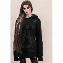 Sweat à Capuche Killstar - Killstar Hoodie -Hoodies & Sweatshirts Soldes sweat r capuche killstar killstar hoodie5