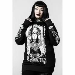 Sweat à Capuche Killstar - Morning Longline Hoodie -Hoodies & Sweatshirts Soldes sweat r capuche killstar morning longline hoodie4