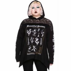 Sweat à Capuche Killstar - Poison Lace Hoodie -Hoodies & Sweatshirts Soldes sweat r capuche killstar poison lace hoodie4