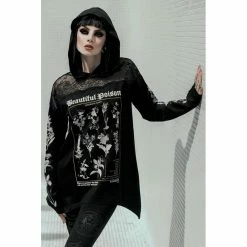 Sweat à Capuche Killstar - Poison Lace Hoodie -Hoodies & Sweatshirts Soldes sweat r capuche killstar poison lace hoodie6