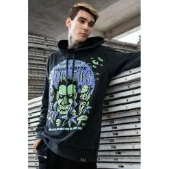 Sweat à Capuche Killstar X Vince Ray - Kon-Tiki Hoodie -Hoodies & Sweatshirts Soldes sweat r capuche killstar x vince ray kon tiki hoodie3