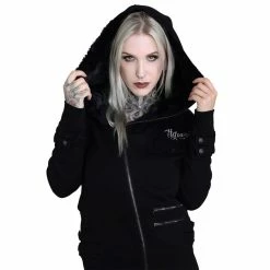 Veste à Capuche Femme Hyraw - Back2Noir Hoodie -Hoodies & Sweatshirts Soldes veste r capuche femme hyraw back2noir hoodie5