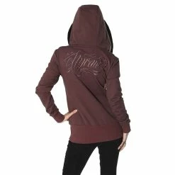 Veste à Capuche Femme Hyraw - Sweat à Capuche Logo Rouge-marron -Hoodies & Sweatshirts Soldes veste r capuche femme hyraw sweat r capuche logo rouge marron3