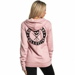 Veste à Capuche Pour Femmes Sullen Clothing - Badge Of Honor Pink -Hoodies & Sweatshirts Soldes veste r capuche pour femmes sullen clothing badge of honor pink4
