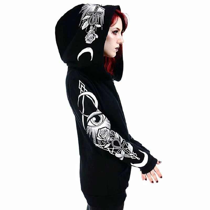 Veste à Capuche Restyle Pour Femme - Sweat à Capuche Third Eye 4 Veste à Capuche Restyle Pour Femme - Sweat à Capuche Third Eye – Image 2